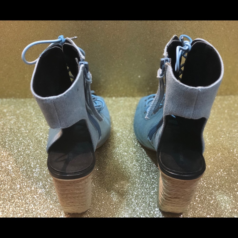 Rebecca Minkoff Light blue jean wedges - Picture 2 of 3
